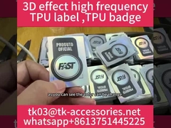 स्पोर्ट्सवियर के लिए चमकदार 5 सेमी क्लॉथ लेबल प्रिंटिंग