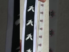 कपड़े के लिए कस्टम मुद्रित टैग प्रतिबिंबित लोगो मुद्रण कपड़े के लिए