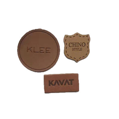 Manufacturer Custom Leather Patch Logo Logo Embossed Leather Patches for Handbag Oem Leather Labels for Hat Clothing