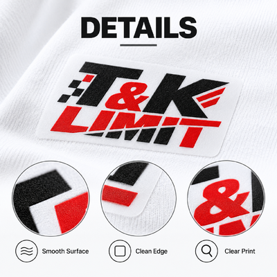 Custom Printed Heat Transfer Logos for T Shirts Activewear and Sports Clothing